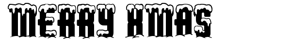 Merry Xmas font preview